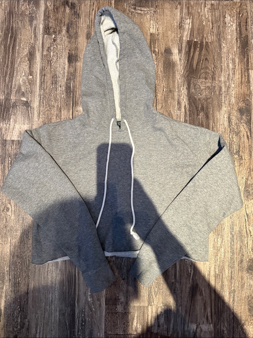 Crop grey hoodie